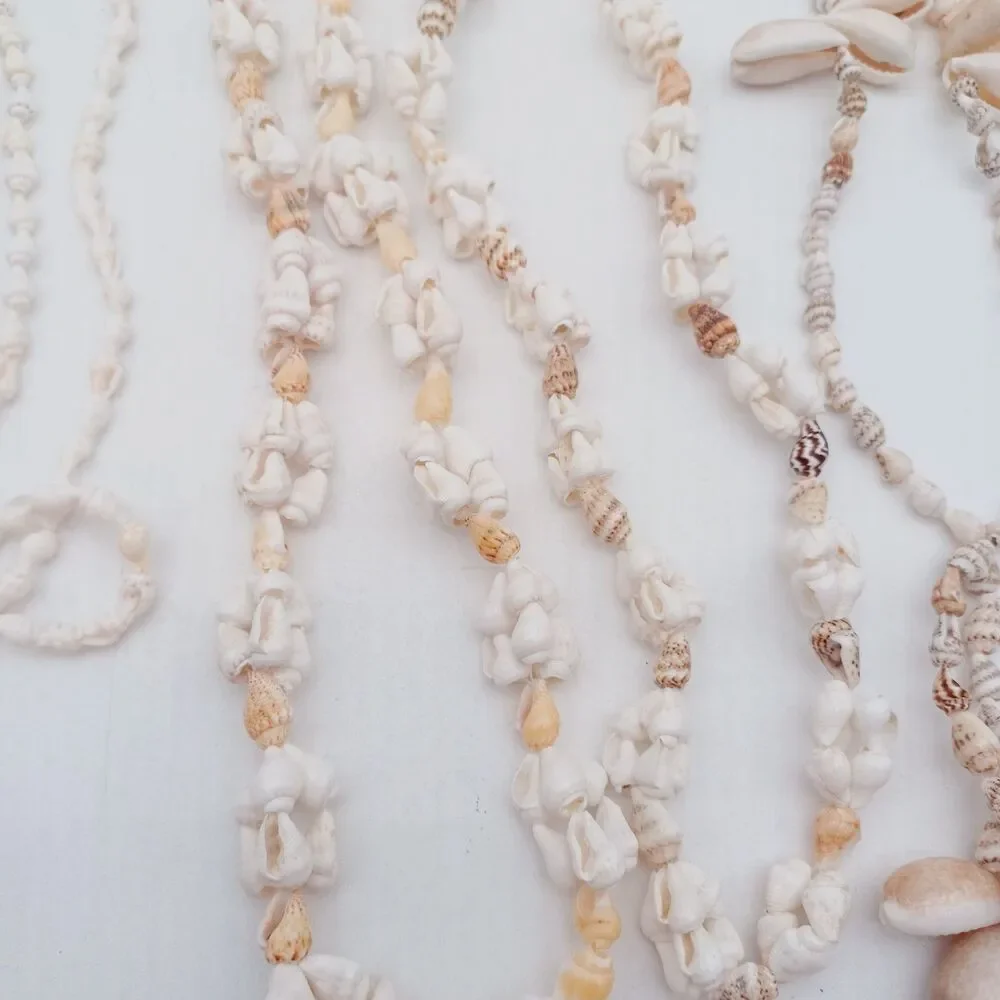 Shell Necklaces Beach Wedding Jewelry Lot of 9 Bulk Mixed Shells Handmade